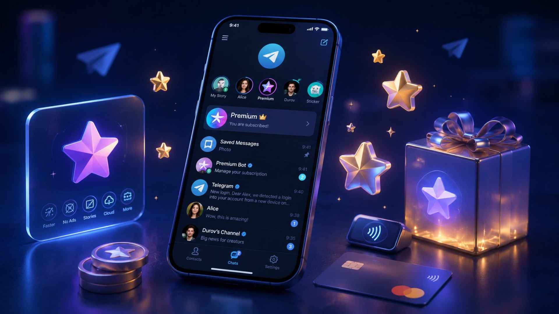 Как оплатить Telegram Premium и Stars из России в 2026