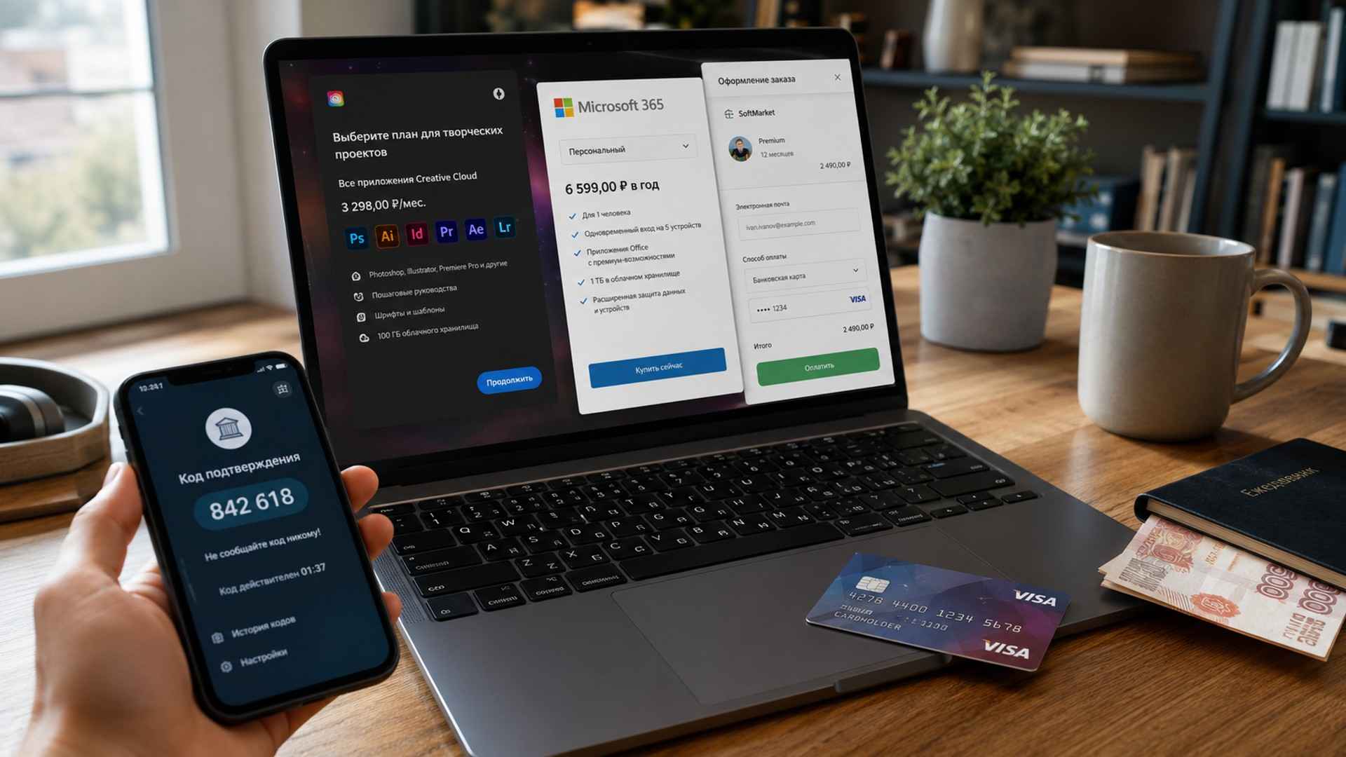 Как оплатить Adobe, Microsoft 365 и другой софт из России