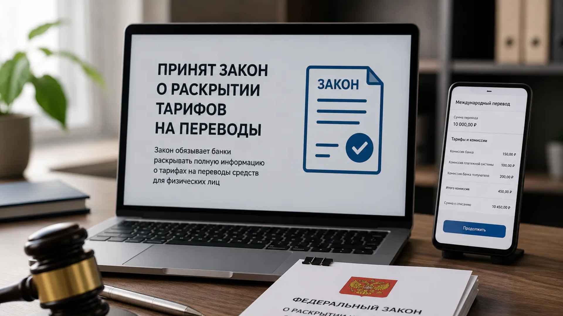 Путин подписал закон о раскрытии тарифов на переводы