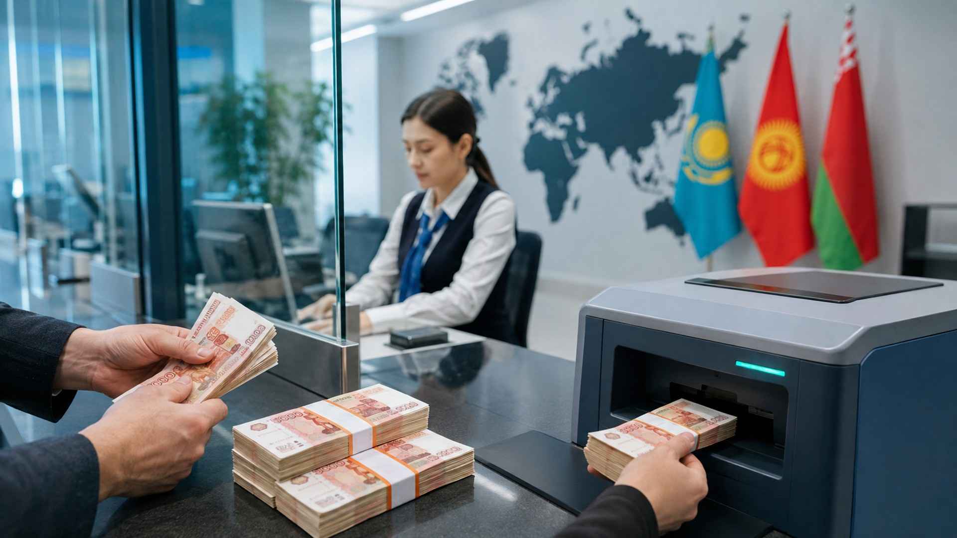 Комиссия за внесение наличных рублей выросла до 10-20%: что изменилось в банках Казахстана, Киргизии и Беларуси
