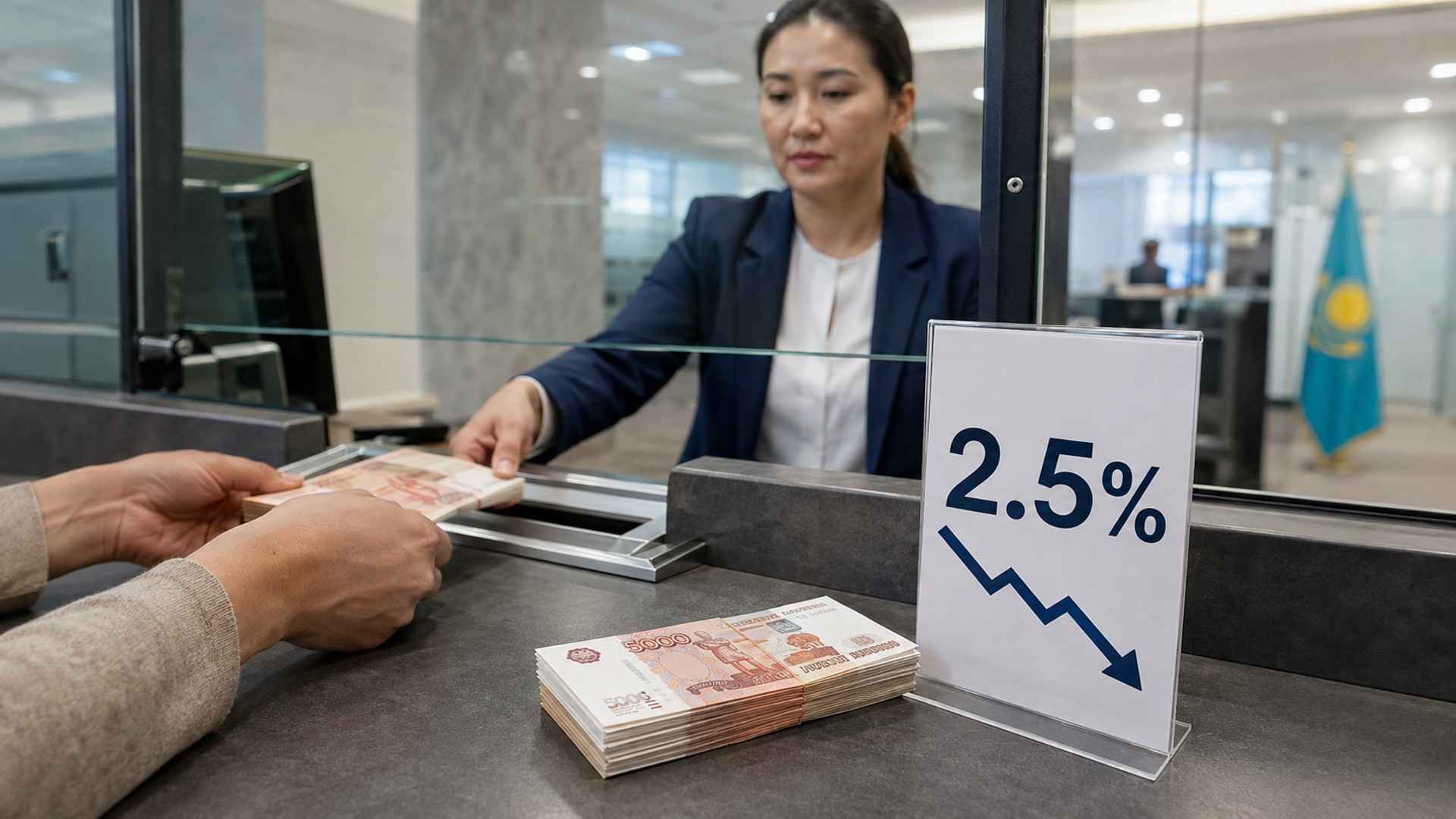 Freedom Bank снизил комиссию за внесение наличных рублей до 2,5%